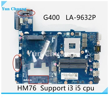 VIWGP/GR LA-9632P Matična ploča Za prijenosno računalo Lenovo Ideapad G400 matična ploča HM76 Podrška i3 i5 CPU DDR3 100% test