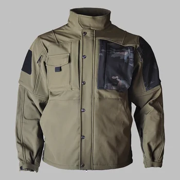 Vojska taktički jakna u stilu милитари, najviše u stilu милитари, zimski kostim za penjanje, lova, planinarenja, vodootporan toplo флисовое ветрозащитное kaput s mekom oblogom
