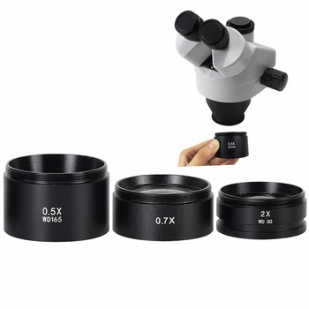 WD165 0.5 X 0.7 X 2.0 X Objektiv za Pomoćne Objekte Objektiv Kamere Mikroskopa Za Тринокулярного Stereoskopski Binokularni Mikroskop Sa Zoom Staklene Leće