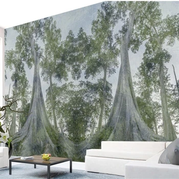 wellyu nordijsko individualnost šuma šumska stabla veliki pozadina je pozadina za narudžbu velika freska ekološke desktop