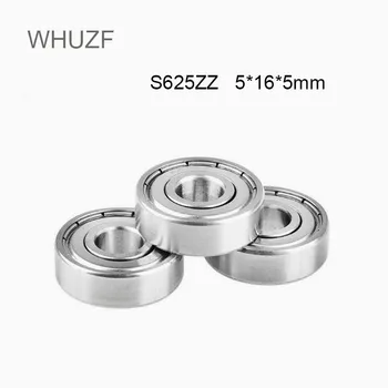WHUZF Besplatna Dostava, 5 kom./lot, S625ZZ, mini-ležaj od nehrđajućeg Čelika, kuglični ležaj 5*16*5 mm, S625 ZZ 2Z