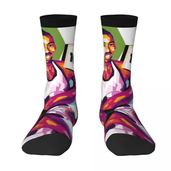 Wilt Ходуля Veliki Medvjed Golijata Košarkaška zvijezda (9) Čarape kontrastne boje, Elastične čarape s uzorkom za Humor, Topla Rasprodaja