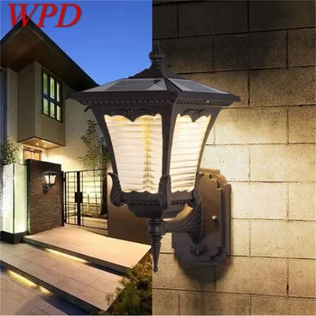 WPD Ulični zidna svjetiljka Solarna moderan Vodootporna led zidna svjetiljka za vrt za trijem Balkona, dvorišta Vile Prolaz