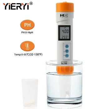 Yieryi Digitalni PH-200 Ph Meter Stručni akvarij nebo PH bazena Kiselost 0-14 Ph Detektor kvalitete vode monitor ATC
