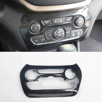 Za Jeep Cherokee 2016-2017 1 kom. ABS control panel navigaciju u vozilu, završni poklopac mjenjača klima uređaja, auto stil