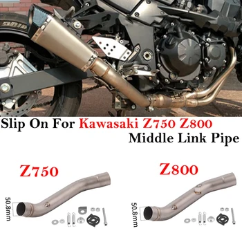 Za KAWASAKI Z750 Z 750 2007-2014 Z800 Z 800 2013-2016 Cijev ispušnog sustava ispušnih sustava za motocikle Escape Moto prosječna priključna cijev