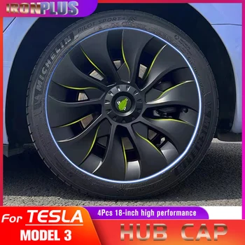 Za model Tesla 3 18-inčni poklopac glavčine 4 kom. Originalni auto smjenski poklopac kotača, auto-pribora za poklopca glavčine 2017-2022