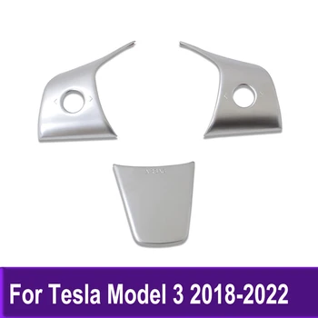 Za Model Tesla 3 2018 2019 2020 2021 2022 Zaštitni poklopac volana automobila, maska, naljepnica, Pribor od karbonskih vlakana