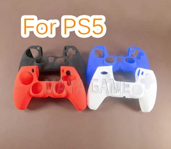 Za PS5 silikonska torbica, zaštitna torbica za kožu, joystick, olovke za palac, neklizajući za PlayStation Kontroler PS5 Dualsense