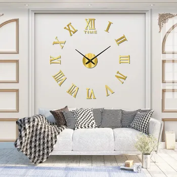 Zidni satovi, kreativna akril trodimenzionalni sat za dnevni boravak u skandinavskom stilu, spavaća soba, bešumni zidni satovi, kućanski aparati