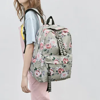 Školski ruksak s cvjetnim uzorkom u kineskom stilu, naprtnjače s bojama za djevojaka, školske torbe, torba za prijenosno računalo, školska torba, dar