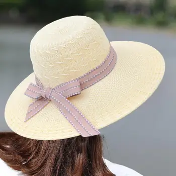 Ženska солнцезащитная šešir, univerzalni plaža šešir, praktičan dekor luk, ženska ljetna kapu za putovanja