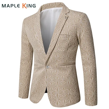 Жаккардовый odijelo za muškarce dizajn blazer Masculino, korejski moderan smještaj elegantna haljina, večernja kaput Coustime Homme Luxe, muška jakna