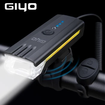 Bicikl GIYO led svjetiljka Vodootporan USB Punjiva MTB Od 120 db Zvučnik, Lampe, daljinski Upravljač, bicikl rog zatrubi, Pribor za biciklizma