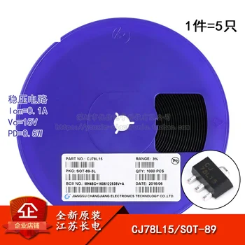 CJ78L15 3% čip SOT-89 0.1 A/15/0.5 W NOVA originalna