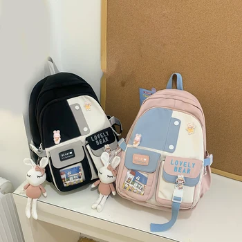 Japanski ruksak u elegantnom stilu, hit boja, studentski privjesak, školske torbe za laptop s ovjesom, Ikona-card za studente