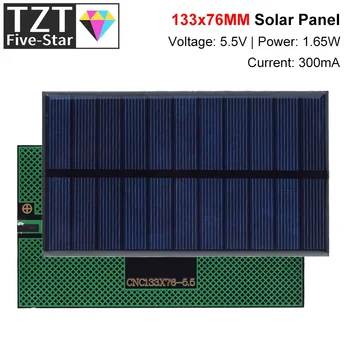 Pametna elektronika Solarni panel 5,5 300 ma 1,65 W DIY Mali solarni panel za punjenje mobitela, rasvjeta, igračke i sl. Solarna baterija